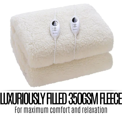 Dreamaker Fully Fitted Australian Quilted Top Wool Fleece Electric Blanket King - Picture 3 of 12