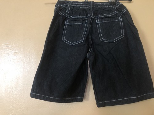 Boy's Size 4T Shorts Jeans Low Rise Flat Front Black Knee Length - Picture 10 of 10