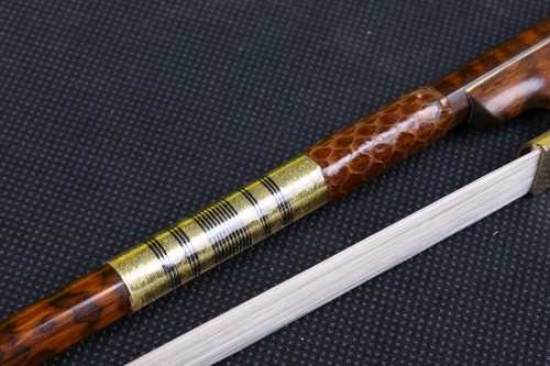 Professional Violin Bow Baroque Snakewood Violin Bows Natural Bow hair Straight - Picture 5 of 6