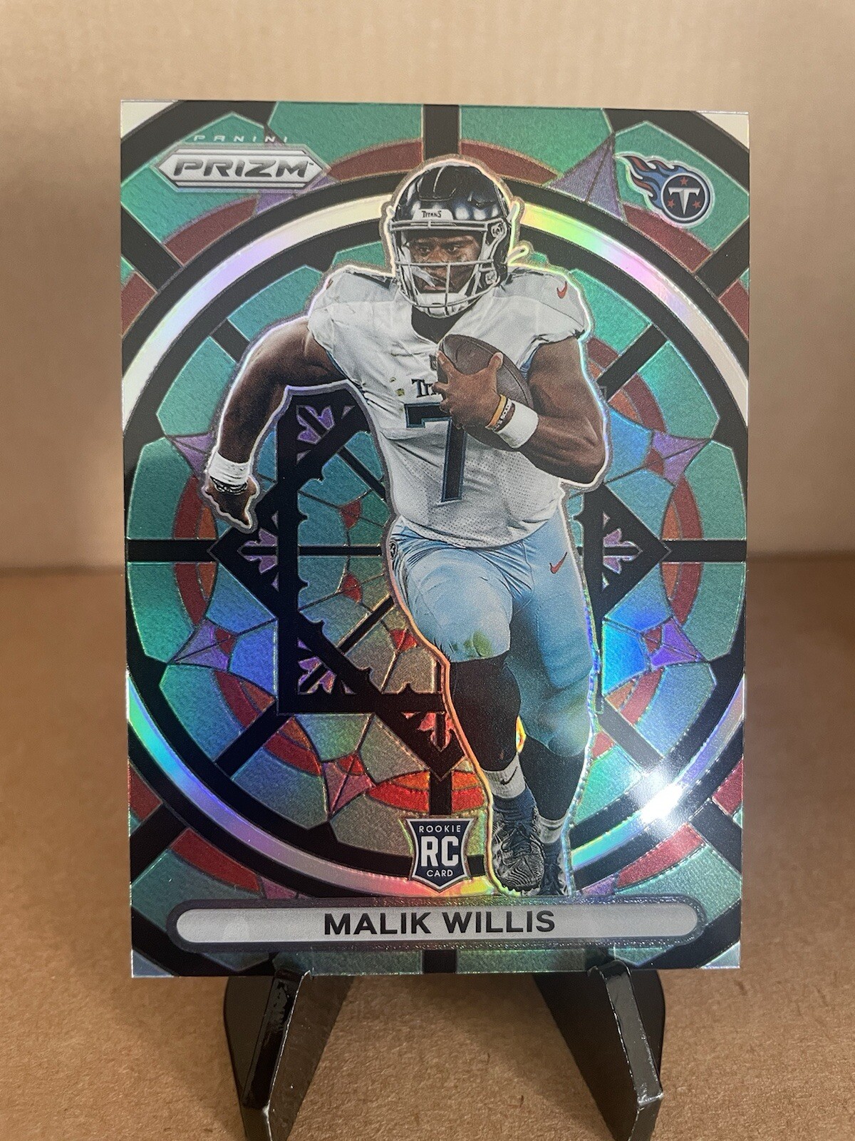 2022 Panini Prizm Malik Willis Stained Glass Rookie Rc SSP SG-3 Titans Mint