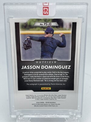2020 Panini Prizm Jasson Dominguez Rookie SP Auto Yankees