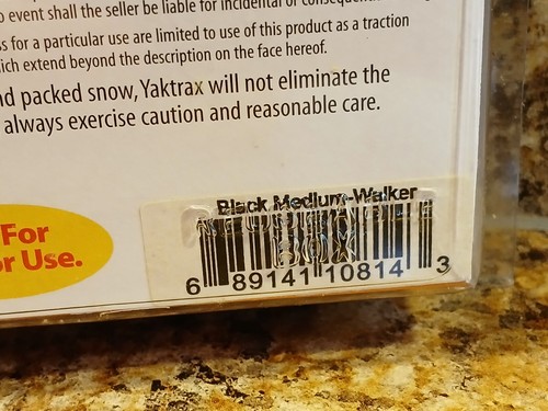 YAKTRAX Snow Ice Walker Ultralight Spikeless Men 9-11 Women 10.5-12.5 Med. Blk - Picture 20 of 22