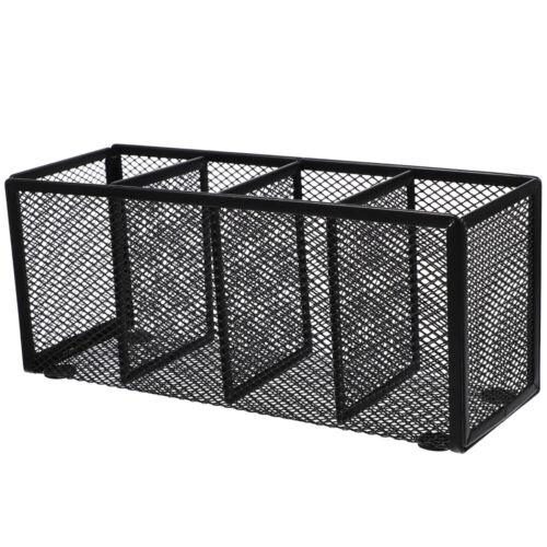 Iron Pen Holder School Supplies Organizer Desktop Stationary Office