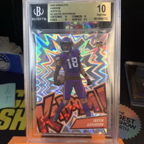 2023 Absolute Justin Jefferson Kaboom Vertical bgs pristine 10 POP 1