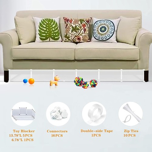 Under Bed Blocker-Gap Bumper for Under Furniture,Stop Toy Going Under Couch B... - Picture 3 of 6
