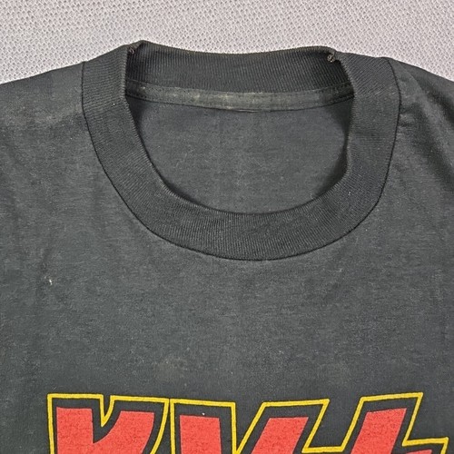 Vintage Kiss Destroyer Band T-Shirt Metal Glam Rock Single Stitch 2 Sided 80s - Picture 4 of 13
