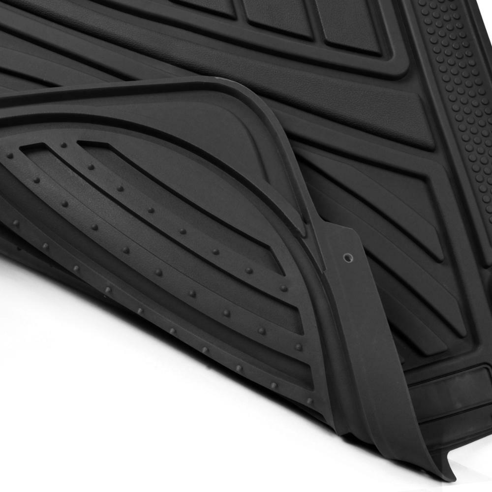 100 Premium Car SUV Truck Floor Mats for All Weather Heavy Duty Rubber