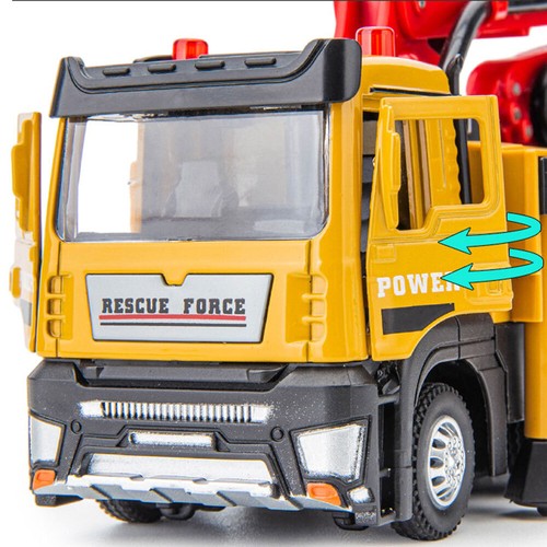 1:50 Concrete Pump Truck Construction Vehicle Diecast Model Car Engineering Toy - Picture 7 of 10