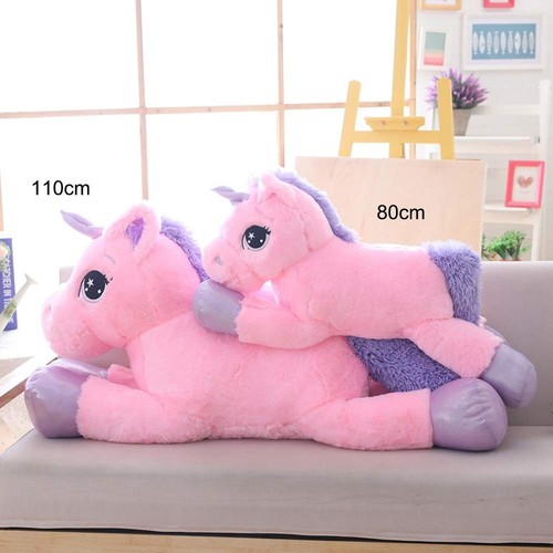 Giant Unicorn Stuffed Animal Toys,Large Pink Unicorns Plush Pillow Cushion fo... - Picture 3 of 6