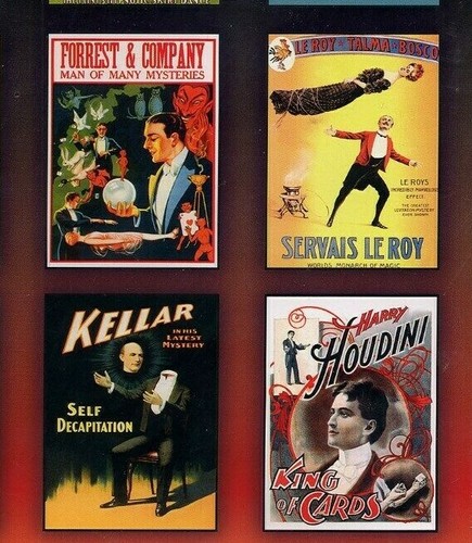 Houdini Alexander Crystal Seer Thurston Kellar LeRoy Laurant Vtg Magic Posters - Picture 5 of 10