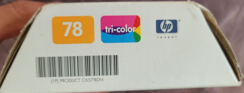 Genuine HP 78 INKJET Tri-Color PRINT CARTRIDGES C6578DN ~ NEW Expired - Picture 4 of 4