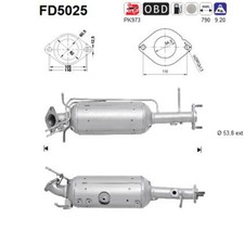 AS DPF Rußpartikelfilter Dieselpartikelfilter FD5025 Cordierit für MAZDA BK MZR