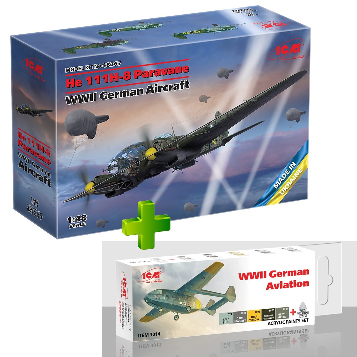 Quickboost 1/48 scale resin He 111H-3 bomb bay door for ICM - 48826 Quickboost 1/48 scale resin He 111H-3 bomb bay door for ICM - 48826