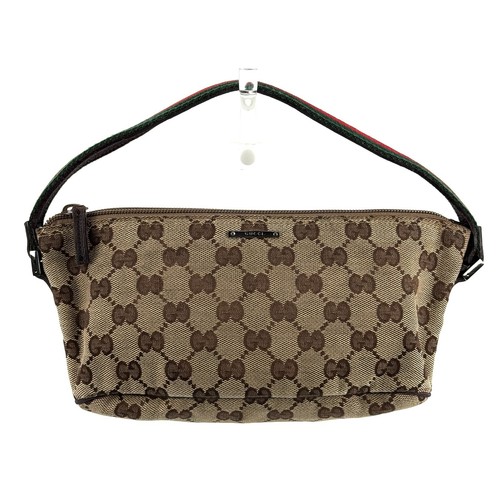 GUCCI Accessory Pouch Sherry Line GG Canvas 141809 Authentic
