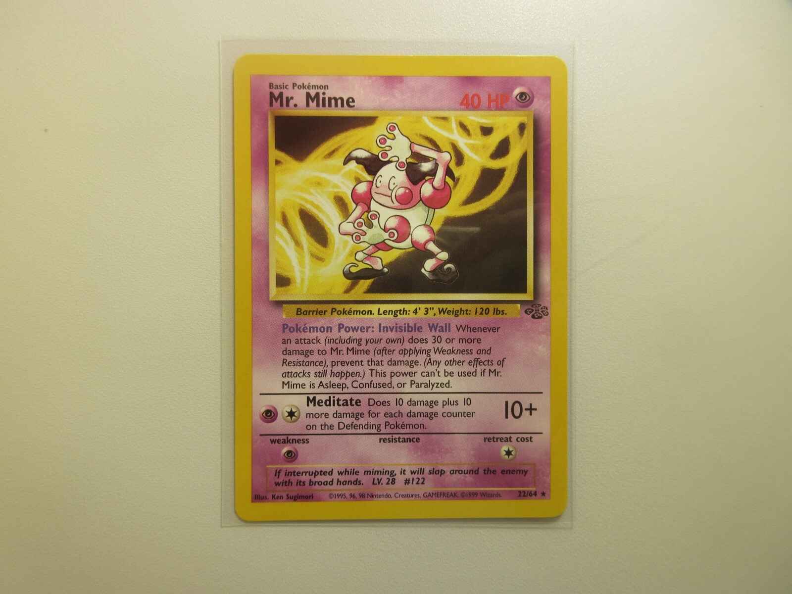 Mr. Mime Jungle Pokemon Card NM