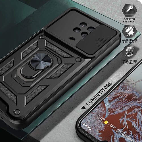 For Nokia G10 G20,Shockproof Hybrid Armor Slide Cover Camera Magnetic Stand Case - Picture 2 of 19