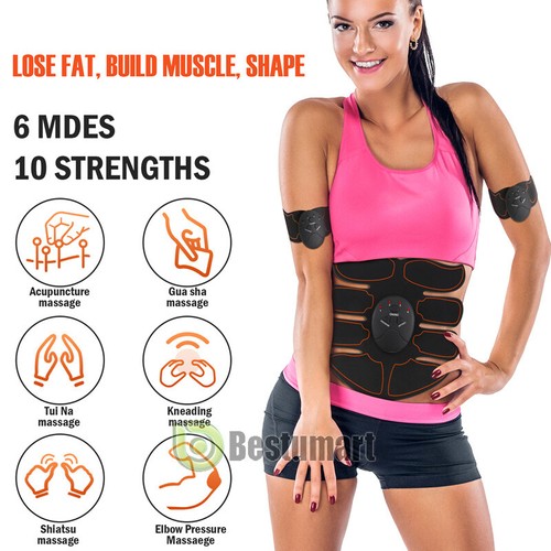EMS Stimulator Muscle Abdominal Toner Hip Trainer Belt Fitness Workout Equipment - Picture 19 of 102