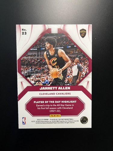 Jarrett Allen Spieler des Tages Highlight Panini 2022-2023 #23 Cavaliers NBA - Bild 2 von 2
