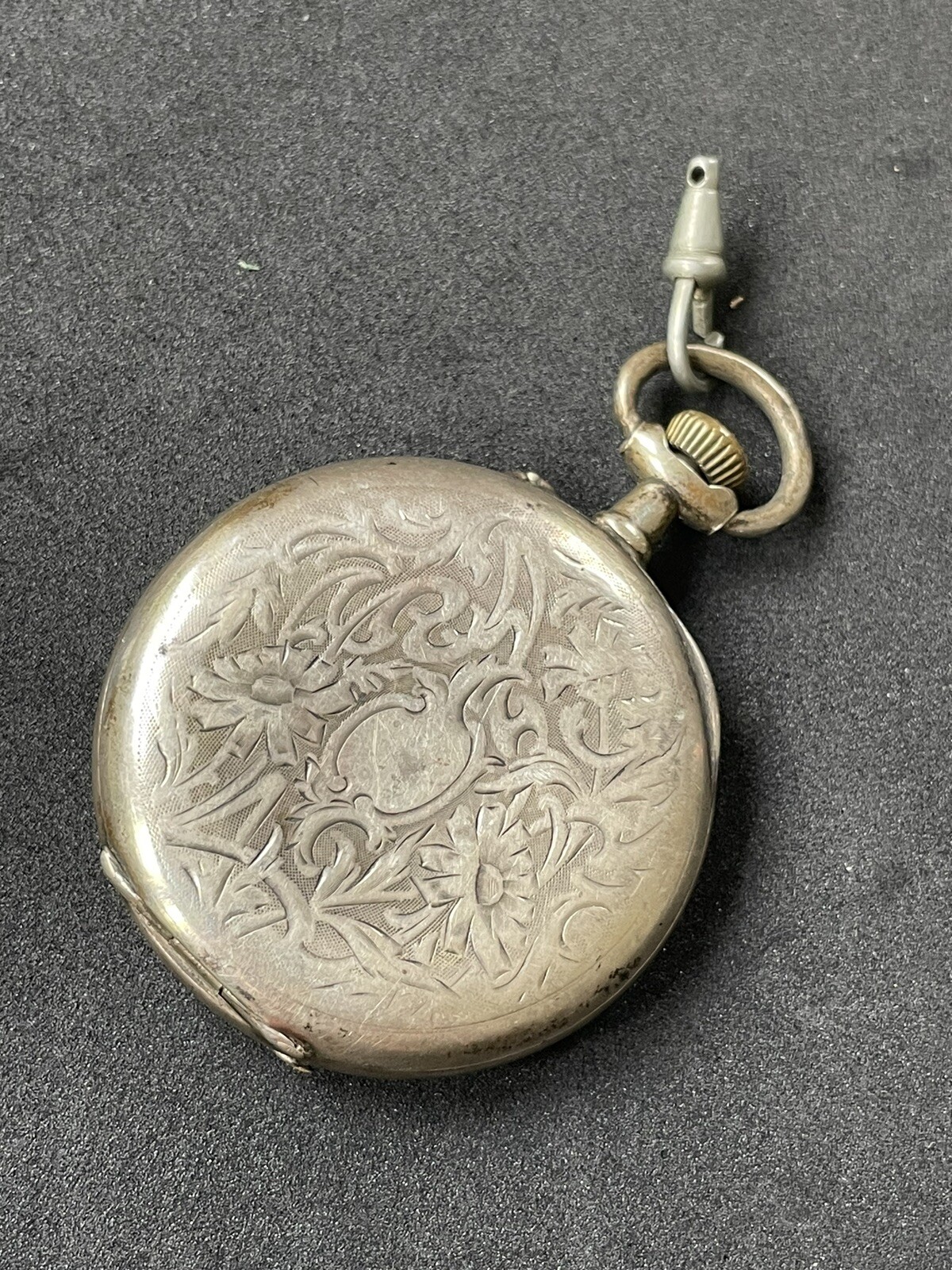 Antique Solid Silver Fob Watch - image 8