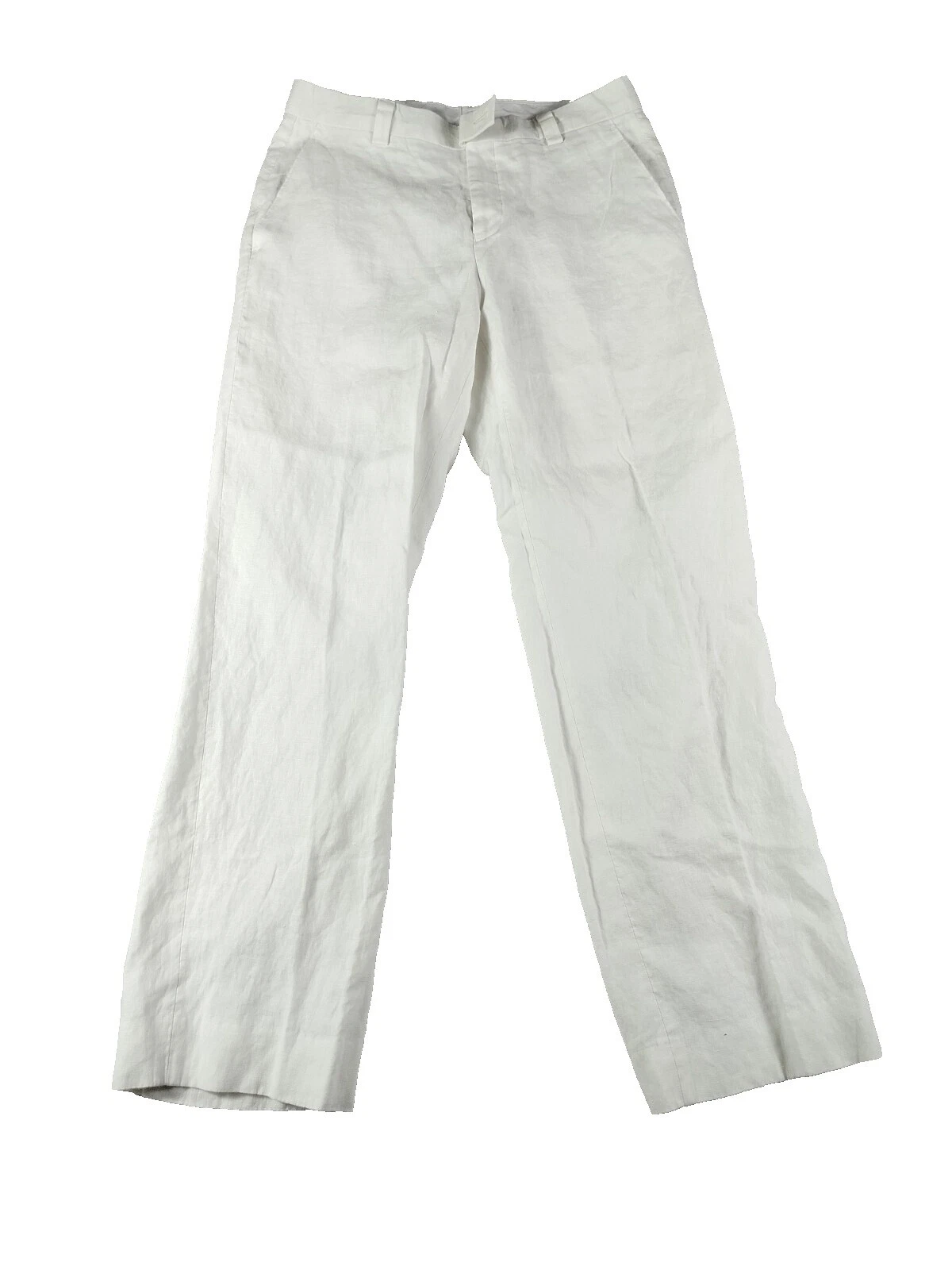 Calvin Klein 白色亚麻裤男