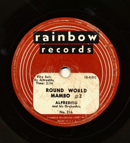 ALFREDITO and his Orchestra on 1953 Rainbow 216 - Round World Mambo #2