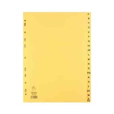 Image of Buff A4 20-Part A-Z Index For A4 Ring Binders or Lever Arch Files WX26011