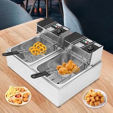 Friggitrice Elettrica Commerciale per Gastronomia 6L+6L for Fast Food Restaurants