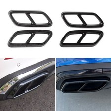 Auspuffblenden Edelstahl Abdeckung Auspuff For Mercedes Benz C Class W206 21 ABS