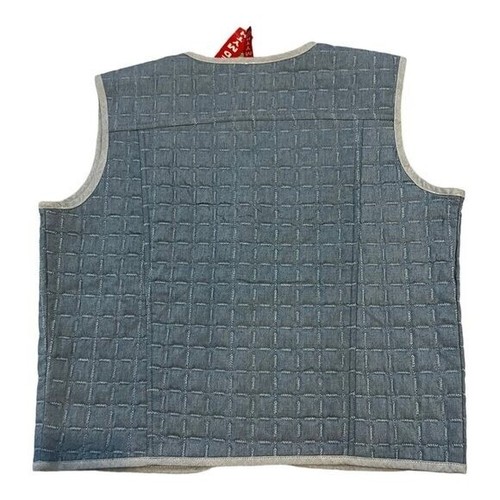 Gilet Red Myth Light Denim Blu Taglia Media Nuovo - Foto 2 di 4