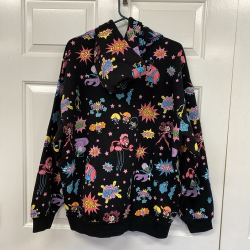 Powerpuff Girls Graphic Villains By Dolls Kill Hooded Sweatshirt NWT Size XS - Picture 6 of 12