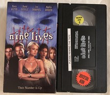 Nine Lives (VHS, 2004) Tested Paris Hilton Rare Late Release Ex-Rental