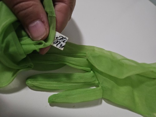 FILESC VINTAGE GLOVES GREEN SIZE 6.5 SMALL HANDS - Picture 3 of 4