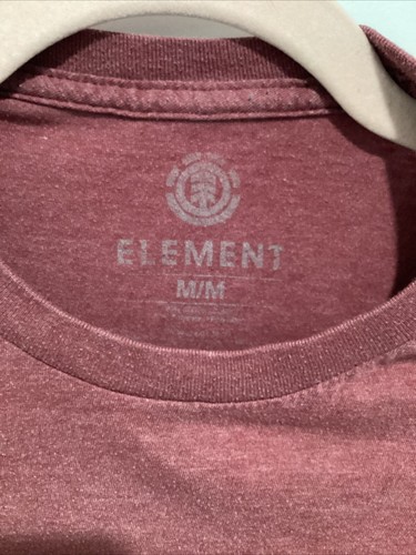Mens Element MADE TO ENDURE skate Tshirt Size Medium Red - Picture 3 of 3