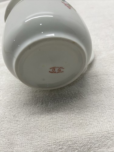Crema floral vintage Trico Nagoya Japón pintada a mano - Imagen 6 de 7