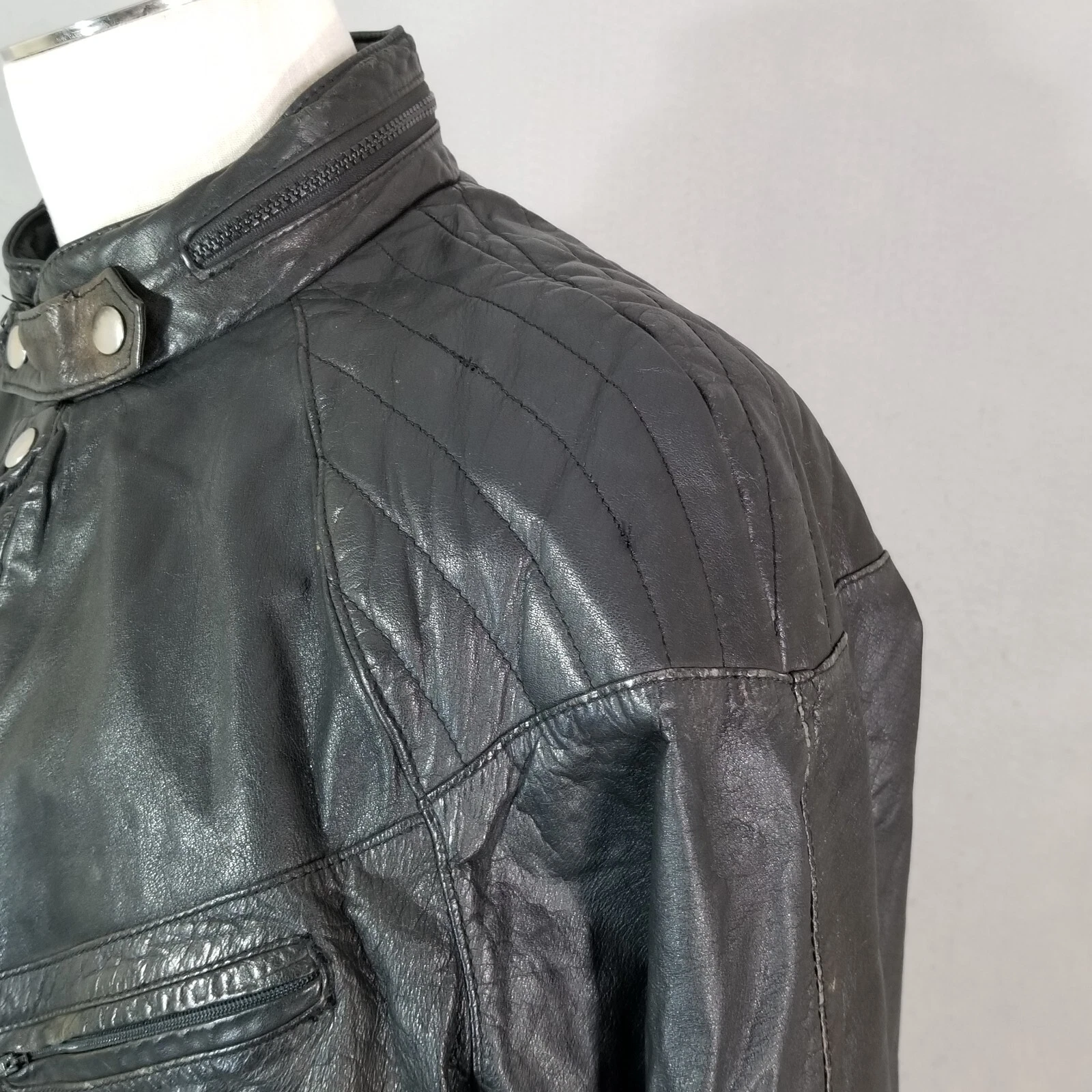 equus biker bomber cafe racer vintage jacket