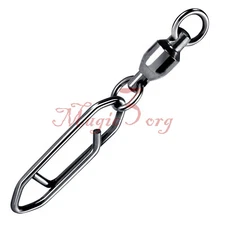 30~100PCS Fishing Power Clips with Swivels Speed Clips Quick Change Snap 