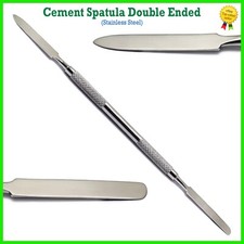 Dental Cement Spatula Mixing Stainless Steel Restorative Double Ended