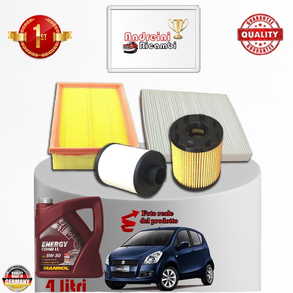 Inspektionskit Filter + ÖL Xsuzuki Splash 1.3 Ddis 55KW 75CV Von 2008->-image