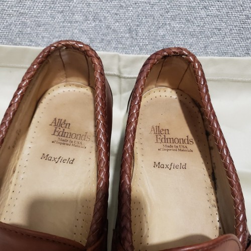 Allen Edmonds Maxfield Mens  Brown Leather Tassel Loafer Shoes 9D USA Made - Bild 4 von 12