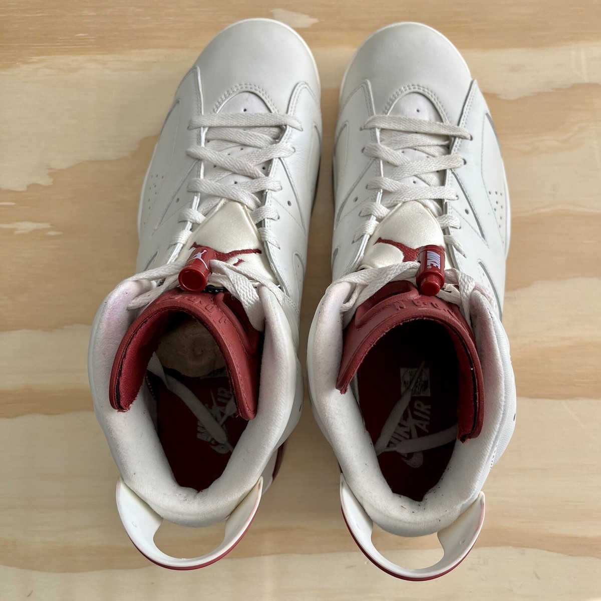 Nike Air Jordan 6 VI Retro Maroon White 2015 384664-116 Mens