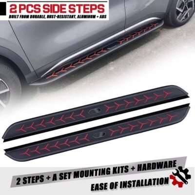 2PCS Running Boards Side Step Nerf Bar Fit 2023 2024 Chirey JETOUR X70 X70 PLUS