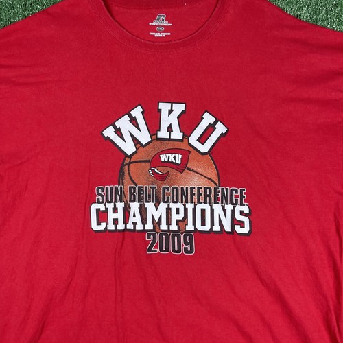 Camisa Western Kentucky Hilltoppers Adulto Roja XXL Baloncesto Sol Cinturón Campeones - Imagen 3 de 8