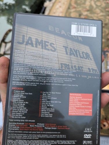 JAMES TAYLOR DVD LOT Simon and Garfunkel Live Concert Stephen Stills Manassas - Picture 5 of 6