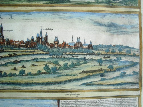 Heidelberg Speyer Worms alter dekorativer Braun und Hogenberg Kupferstich 1580 - Picture 6 of 9