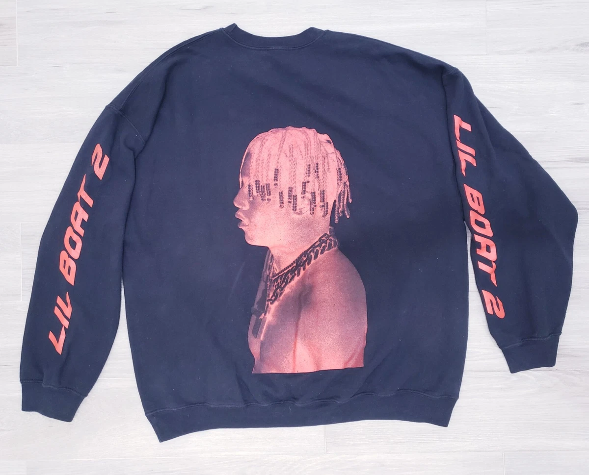 Lil Yachty Lil Boat 2 Rapper Merch Black Crewneck Sweatshirt Sweater XL | eBay