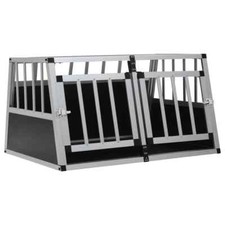 NNEVL Dog Cage with Double Door 89x69x50 cm
