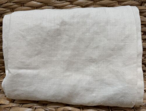 Pottery Barn 100% Belgian Flax Linen Masters Of Linen Curtain 50x 108 IVORY