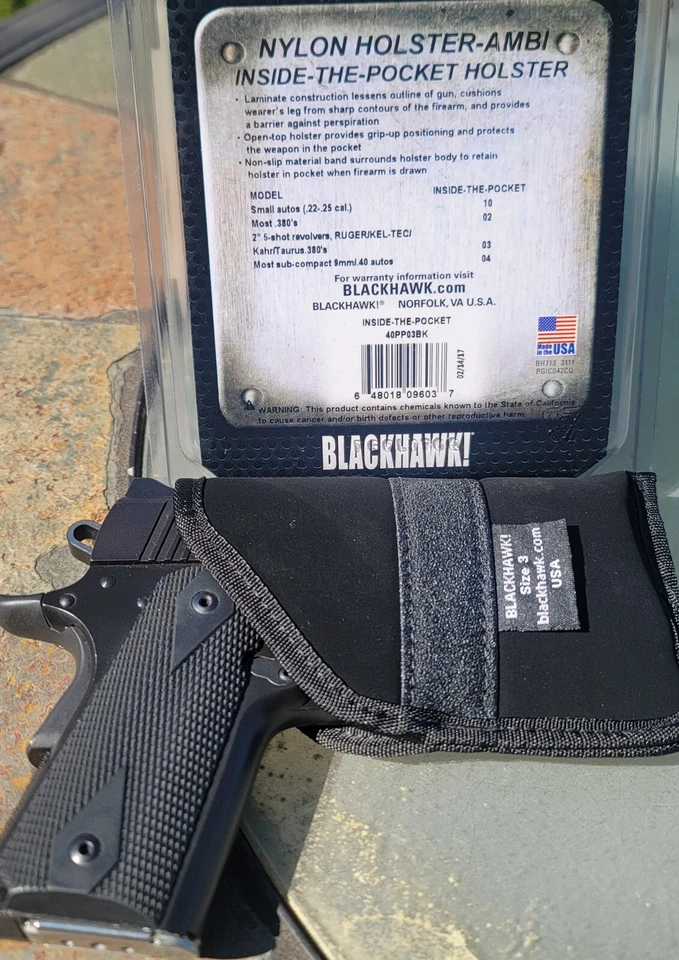 Blackhawk 尼龙皮套 Inside The Pocket 两手皆宜 多种尺寸 Sig Glock — 第 2/4 张图片