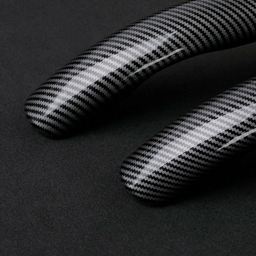 Carbon Fiber Car Steering Wheel Booster Cover Non-Slip Accessories Universal - Foto 4 di 12