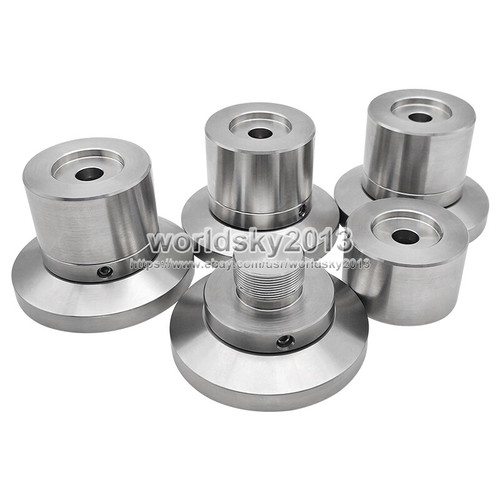 4x Altavoz de acero inoxidable Base amortiguador Picos Tachuelas de pie 50-60 mm Altura - Imagen 7 de 9